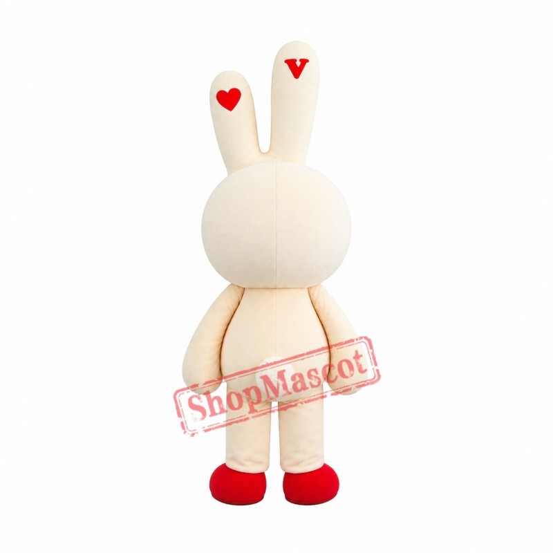 Yellow Cute Easter Bunny Bug Rabbit Mascot Costume Yellow Cute Easter Bunny Bug Rabbit Mascot Costume