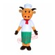 Hat Orange Cow Mascot Costume Hat Orange Cow Mascot Costume