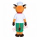 Hat Orange Cow Mascot Costume Hat Orange Cow Mascot Costume