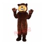 Brown Grizzly Bear Flexible Mascot Costume