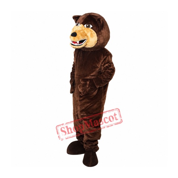 Brown Grizzly Bear Flexible Mascot Costume