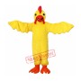 Yellow Realistic Chicken Mascot Costume 