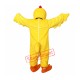Yellow Realistic Chicken Mascot Costume 