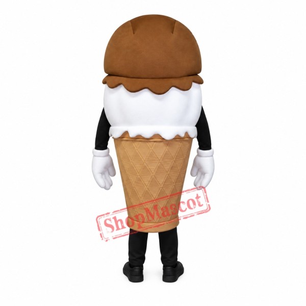 Hand-Dipped IceCream Waver Adult Mascot Costume