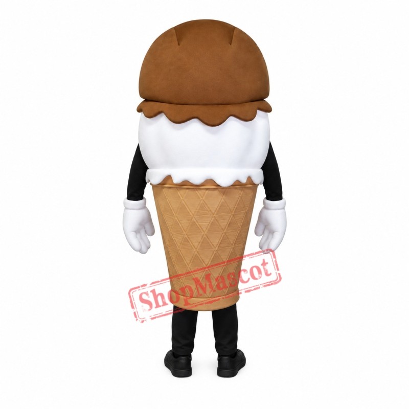 Hand-Dipped IceCream Waver Adult Mascot Costume Hand-Dipped IceCream Waver Adult Mascot Costume