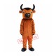 Brown Buffalo Mascot Costume Brown Buffalo Mascot Costume